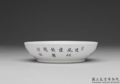 图片[2]-Dish with coquelicot in falangcai painted enamels, Qing dynasty, Yongzheng reign (1723-1735)-China Archive